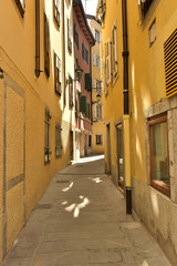 Fototapeta na wymiar The street of the Italian city of Trieste.