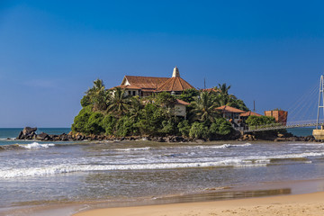 Paravi Duwa Temple in  Matara, Sri Lanka