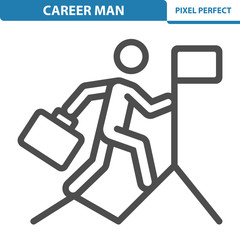 Career Man Icon. EPS 8 format.