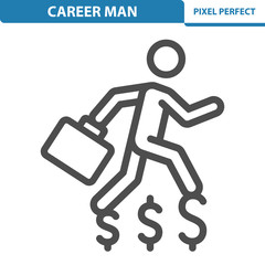 Career Man Icon. EPS 8 format.