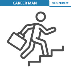 Career Man Icon. EPS 8 format.