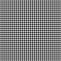 Black & White Seamless Pixel Houndstooth Pattern Little © Jan Engel