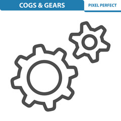 Cogs And Gears Icon. EPS 8 format.