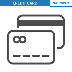 Credit Card Icon. EPS 8 format.