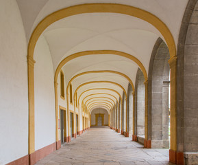 A Colonnade in Cluny Abbey, Burgundy Region, France