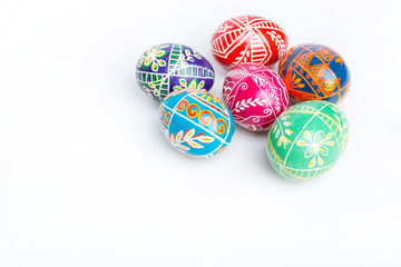 Colorful easter eggs