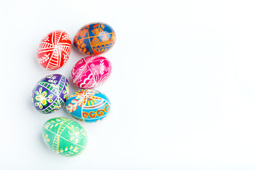 Colorful easter eggs