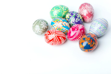 Colorful easter eggs