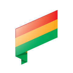 Bolivia flag, vector illustration