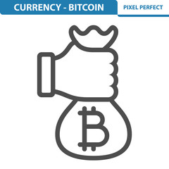 Bitcoin Icon. EPS 8 format.