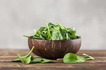 Baby spinach leaves