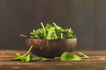 Baby spinach leaves