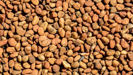 brown pebbles for background