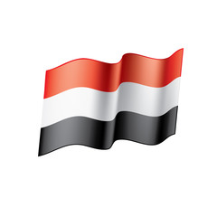 Yemeni flag, vector illustration