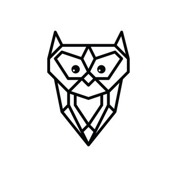 owl logo logotype theme vector