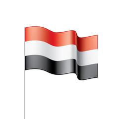 Yemeni flag, vector illustration