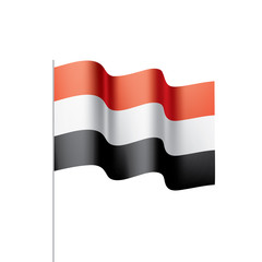 Yemeni flag, vector illustration