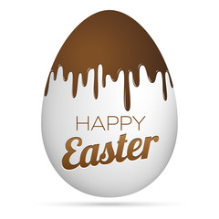 Auguri di Buona Pasqua con uovo al cioccolato