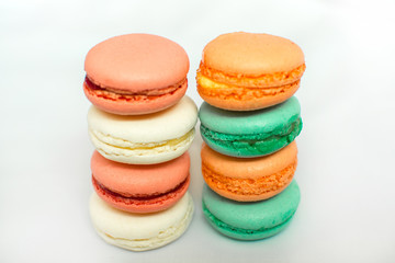 Sweet and bright start of the day with macaroons