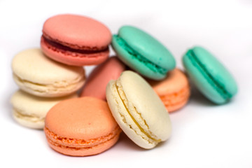 Sweet and bright start of the day with macaroons
