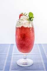 Fresh strawberry smoothie