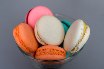Sweet and bright start of the day with macaroons