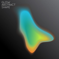 Abstract glow plasma shape