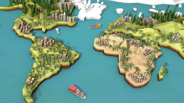 Low Poly Earth - Africa