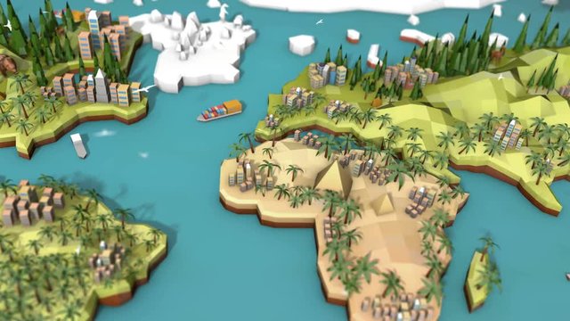 Low Poly Earth - Europe