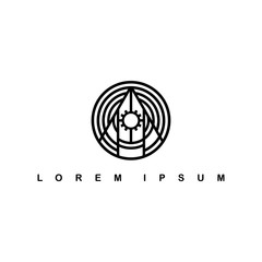 round circle native tribe sign symbol logo