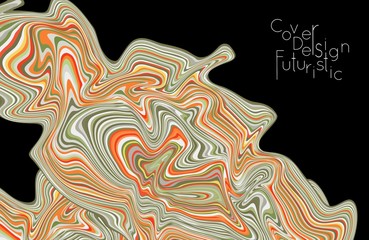 Minimal banner templates with marble striped texture