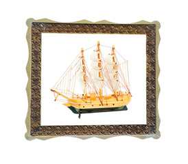Ship sail in frame