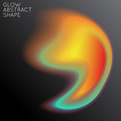 Abstract glow plasma shape