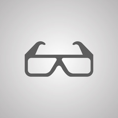 3d movie glasses Icon Vector