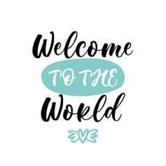 Hand lettered baby quote