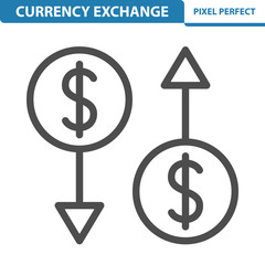 Currency Exchange Rate Icon. EPS 8 format.