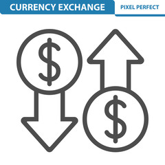 Currency Exchange Rate Icon. EPS 8 format.