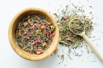 dry natural herbal tea