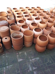 Fototapeta na wymiar clay pot by Handicraft Morocco 