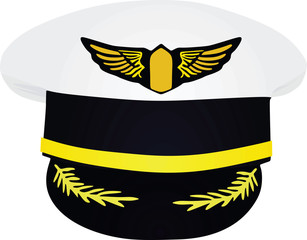 Pilot's hat. vector illustration © marijaobradovic
