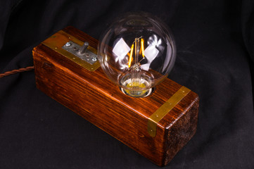 Light fixture handmade in vintage style