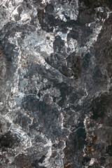 frost. wonderful winter patterns at sunset.