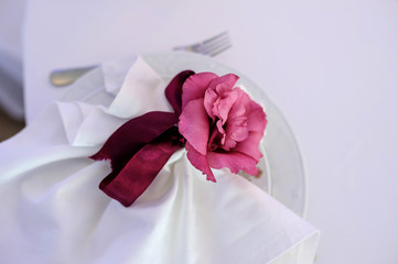 Wedding table decoration for party.