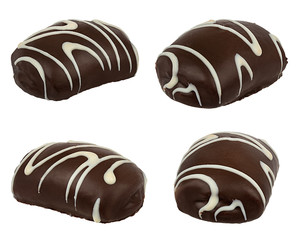 Cookies isolated on white background with clipping path