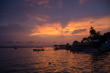 Sunet in Bocas del toro panama 