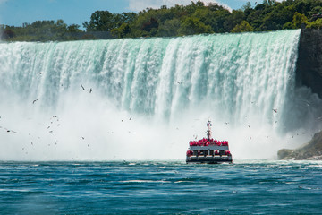 Boat tour at Niagara Falls