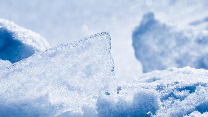 Fototapeta na wymiar beautiful abstraction of snow and ice