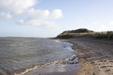 Coastline at Newburgh Beach in front of Blue Sky and Clouds