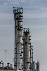 Oil Industry Refinery Towers