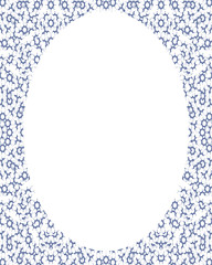 Circle Frame Background with Decorated Borders